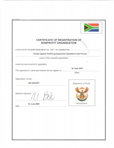 certificat de PASSOP